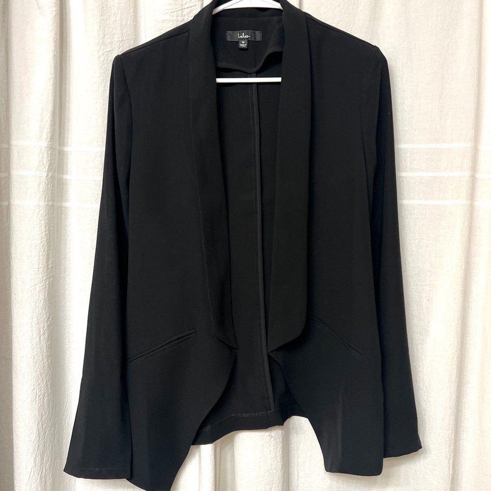 Miss Punctuality Black Lightweight Blazer